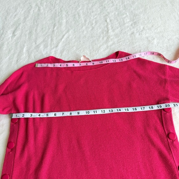 Sezane Merino Wool Cotton Pink Crewneck Long Sleeve Sweater M - Picture 7 of 12
